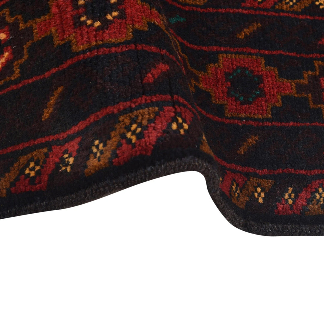 Afghan Baluchi Rug 4' 0" x 6' 2" Hand-Knotted | No. AL89904