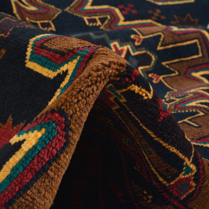 Afghan Baluchi Rug 4' 0" x 6' 2" Hand-Knotted | No. AL89904