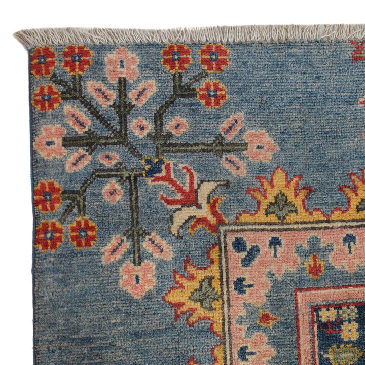 Blue Afghan Bakhtiar Rug 8' 2" x 9' 11" Hand-Knotted | No. AL89949