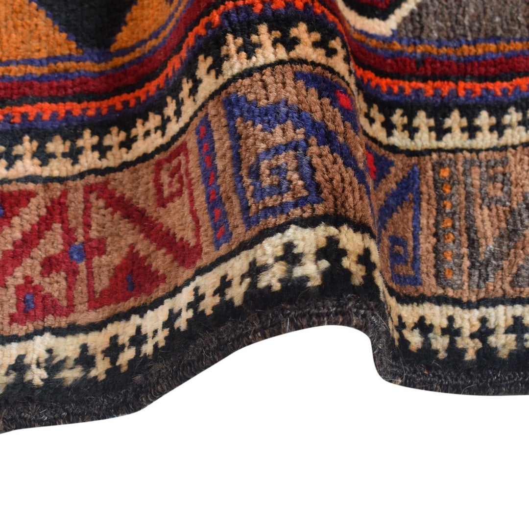 Afghan Baluchi Rug 3' 11" x 6' 2" Hand-Knotted | No. AL89991