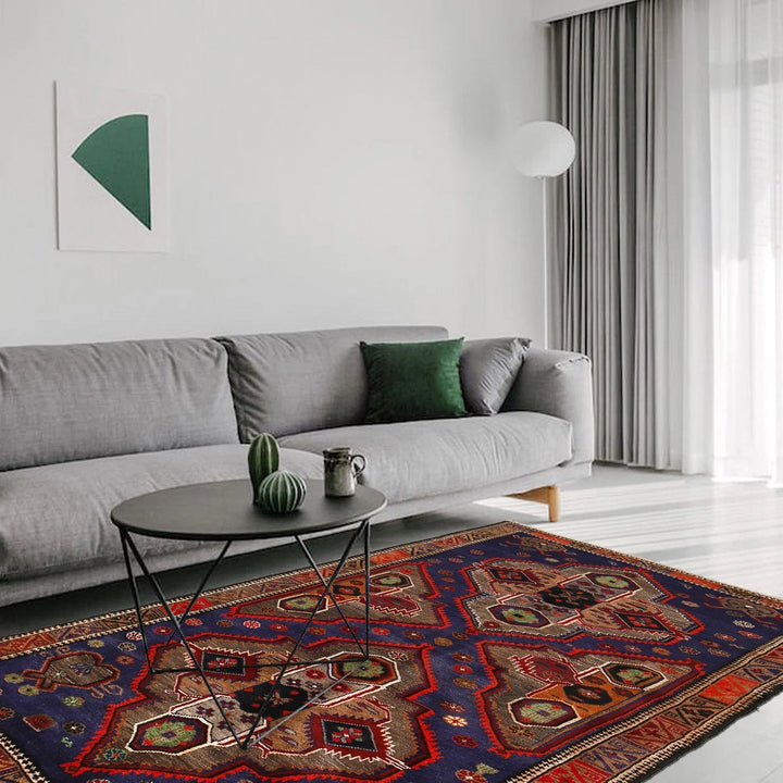 Afghan Baluchi Rug 3' 11" x 6' 2" Hand-Knotted | No. AL89991