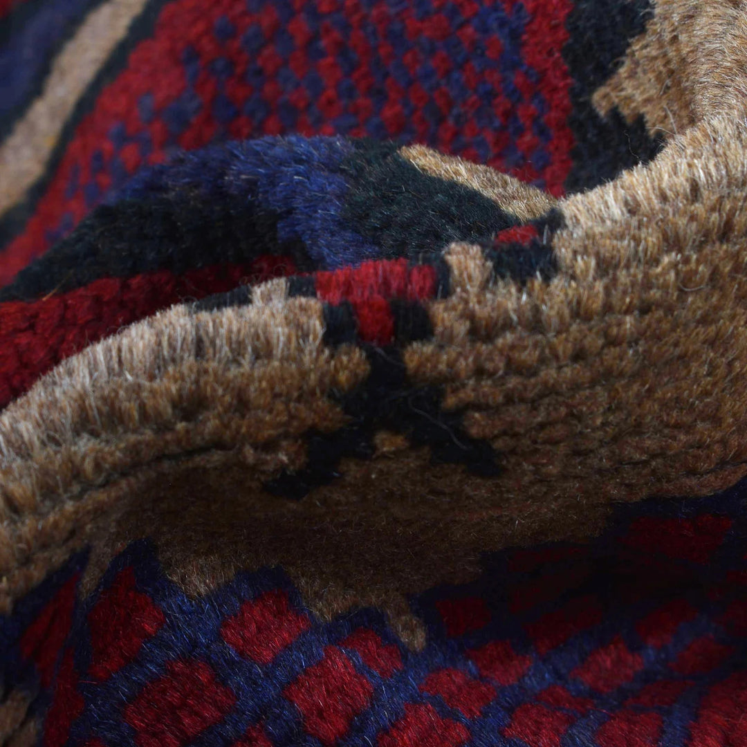 Afghan Prayer Rug 2' 9" x 4' 9" Hand-Knotted | No. AL90089