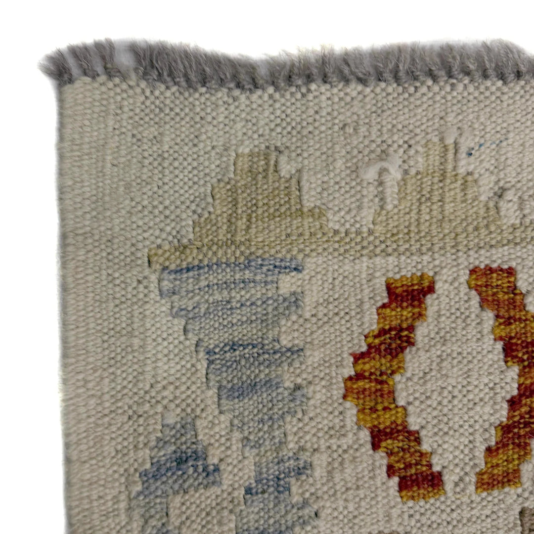 Afghan Vegetable Kilim Rug 8' 2" x 11' 5" Flat-Weave | No. AL903719