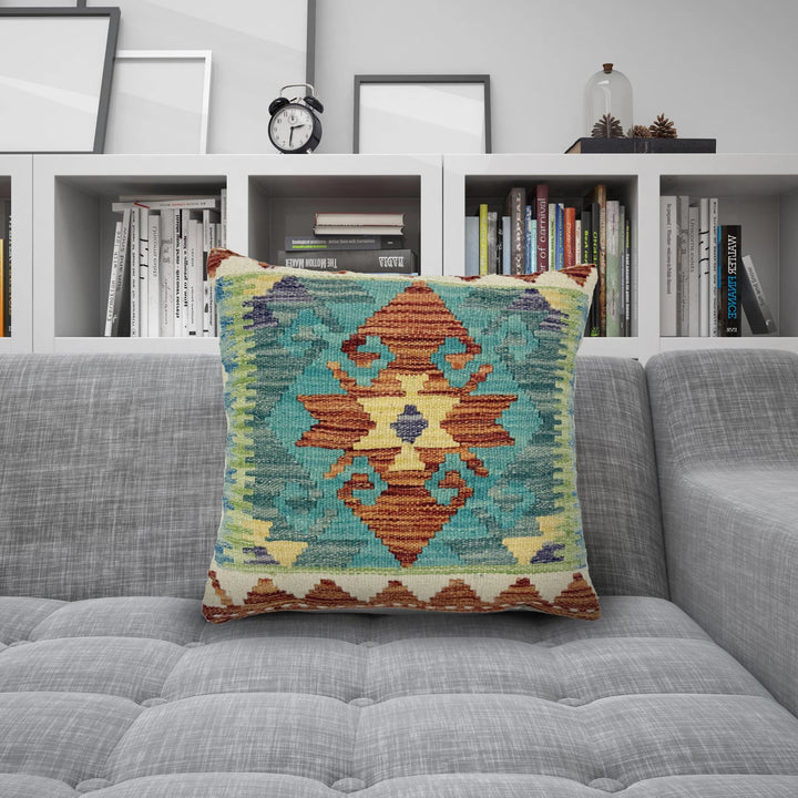 Afghan Kilim Rug 1' 6" x 1' 5" Flat-Weave | No. AL906518