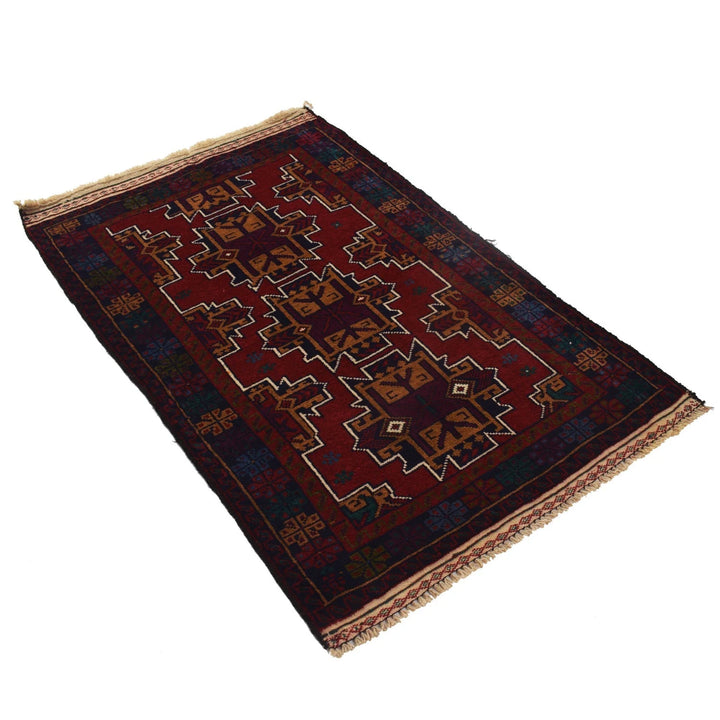 Afghan Kilim Rug 3' 0" x 4' 7" Flat-Weave | No. AL90748