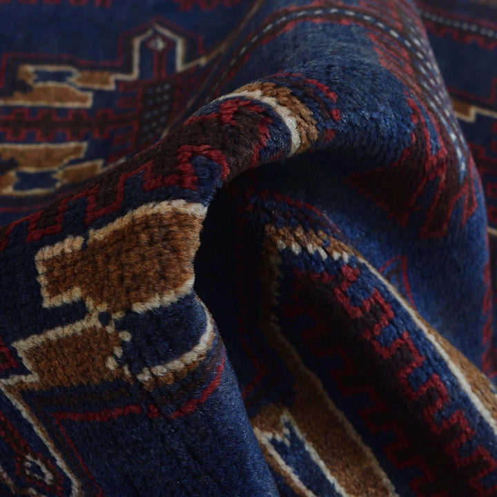 Afghan Baluchi Rug 2' 9" x 4' 0" Hand-Knotted | No. AL90794