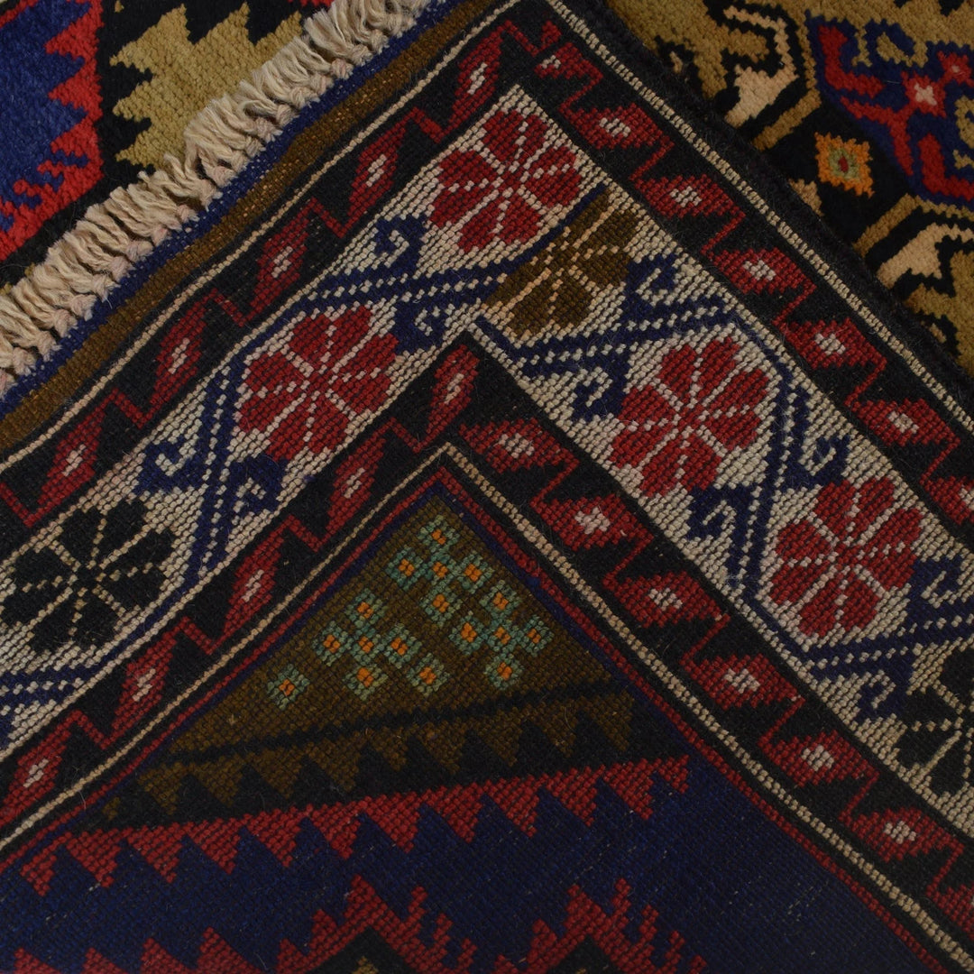 Afghan Baluchi Rug 2' 9" x 4' 7" Hand-Knotted | No. AL90827