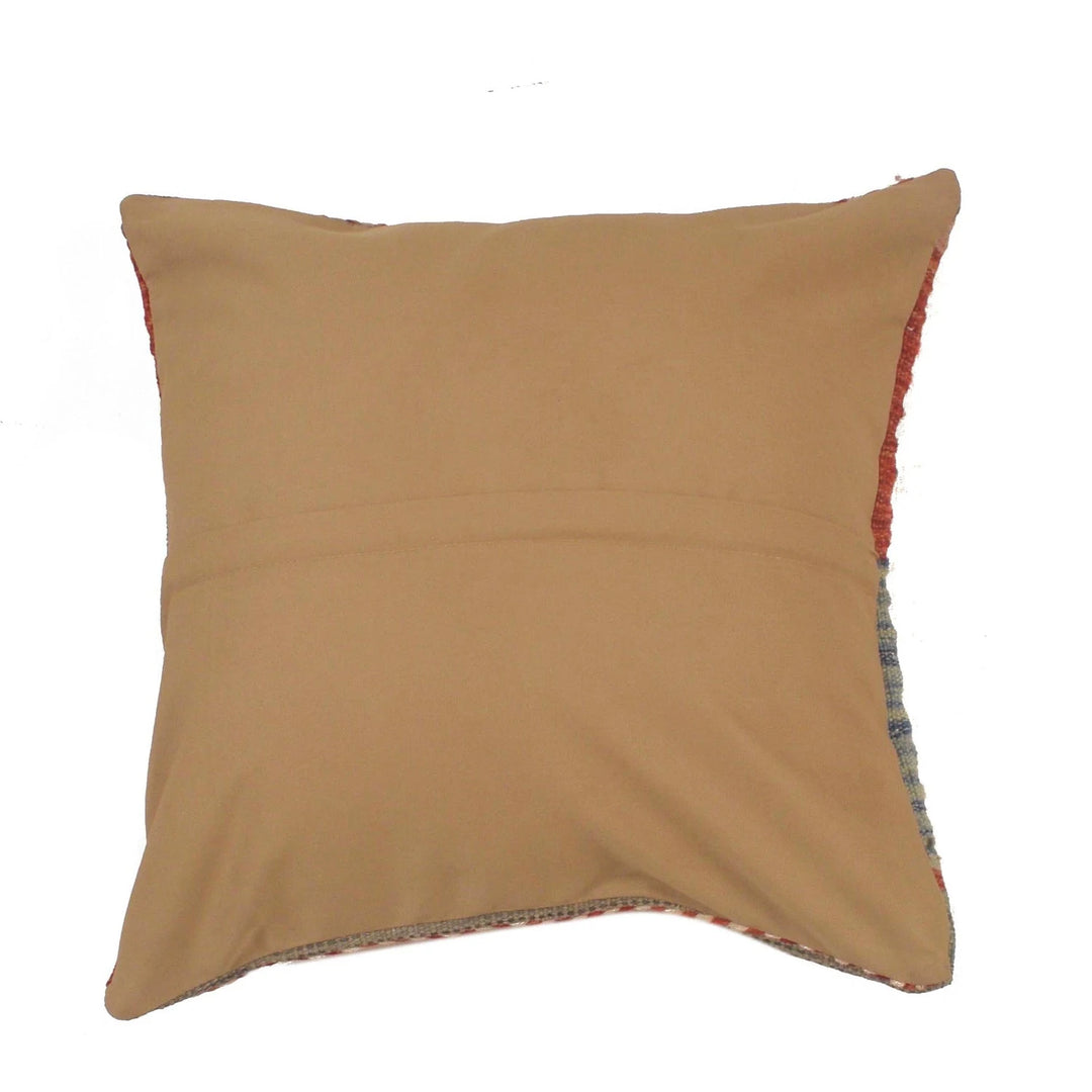 Afghan Kilim Cushion 1' 6" x 1' 6" Flat-Weave | No. AL90903