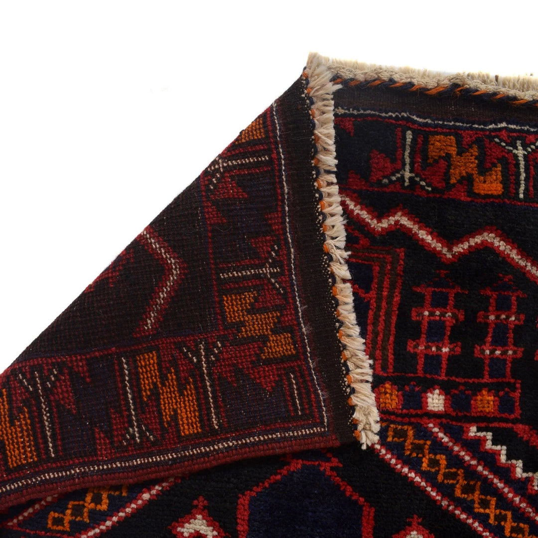 Afghan Prayer Rug 2' 9" x 4' 6" Hand-Knotted | No. AL91035