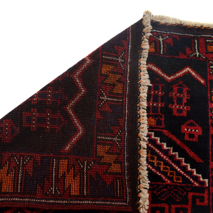 Afghan Prayer Rug 2' 9" x 4' 6" Hand-Knotted | No. AL91035