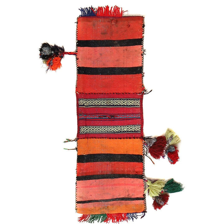 Afghan Saddle Bag Rug 1' 0" x 2' 11" Hand-Knotted | No. AL91039