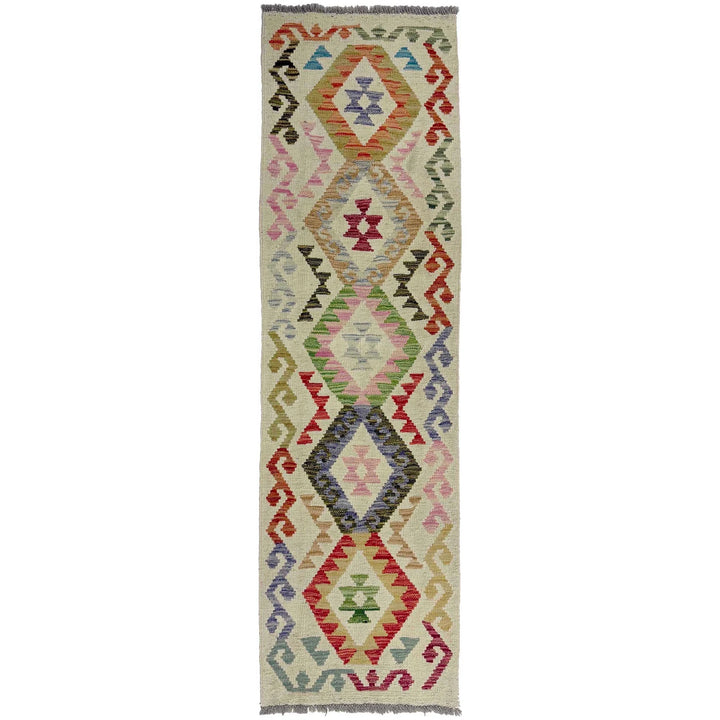 Afghan Vegetable Kilim Rug 1' 10" x 6' 0" Flat-Weave | No. AL910582