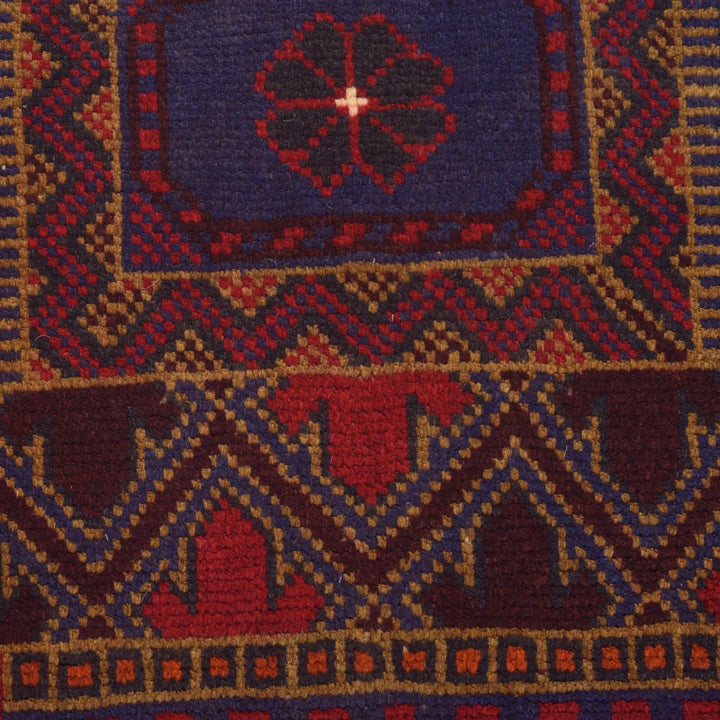 Afghan Prayer Rug 2' 11" x 4' 10" Hand-Knotted | No. AL91069