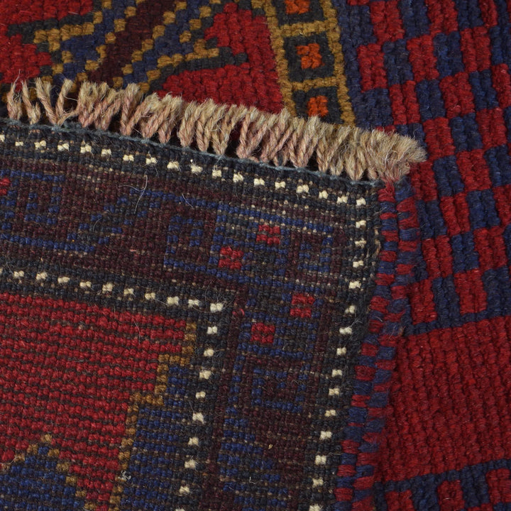 Afghan Prayer Rug 2' 11" x 4' 10" Hand-Knotted | No. AL91069