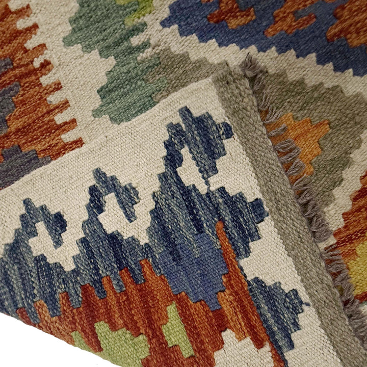 Afghan Kilim Rug 6' 9" x 10' 2" Flat-Weave | No. AL91603