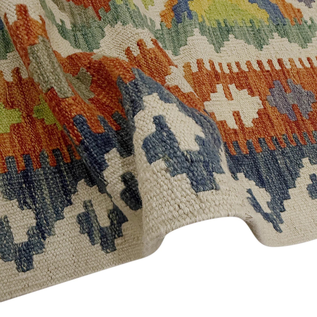 Afghan Kilim Rug 6' 9" x 10' 2" Flat-Weave | No. AL91603