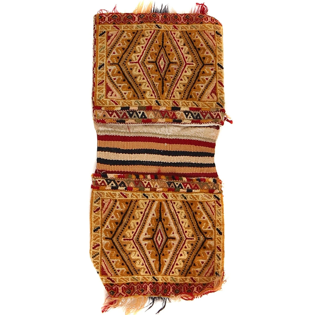 Afghan Belouch Saddle Bag 1' 3" x 2' 4" Hand-Knotted | No. AL91698