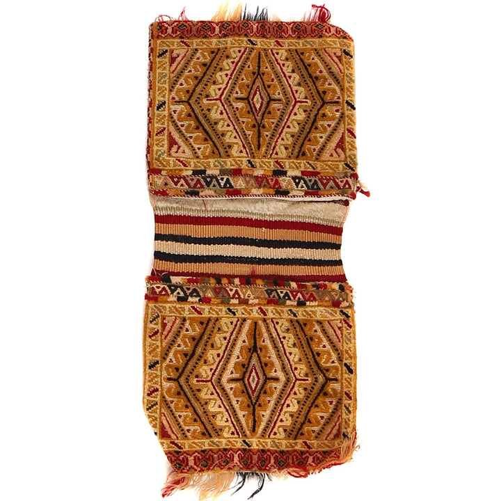 Afghan Belouch Saddle Bag 1' 3" x 2' 4" Hand-Knotted | No. AL91698