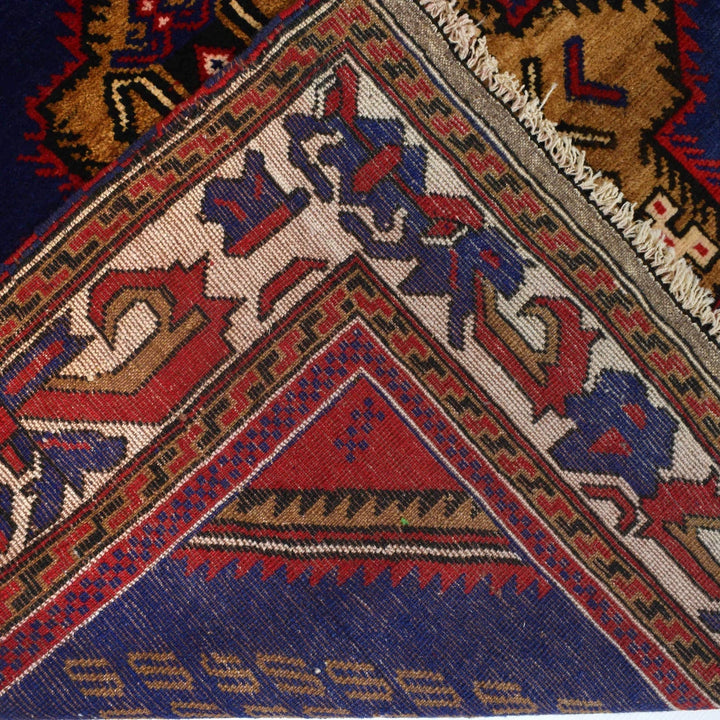 Afghan Baluchi Rug 4' 4" x 6' 4" Hand-Knotted | No. AL91805