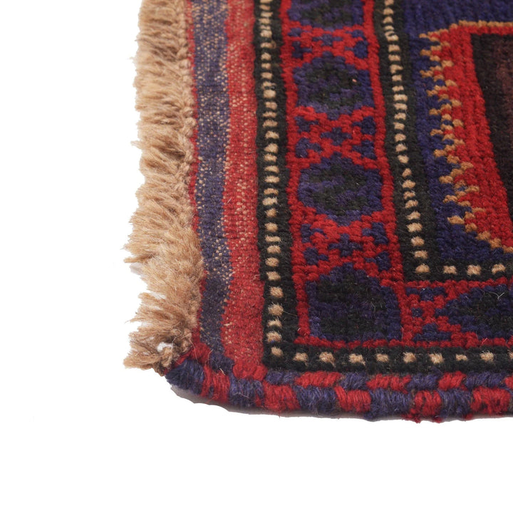 Dark Blue Afghan Baluchi Rug 3' 1" x 5' 5" Hand-Knotted | No. AL91859