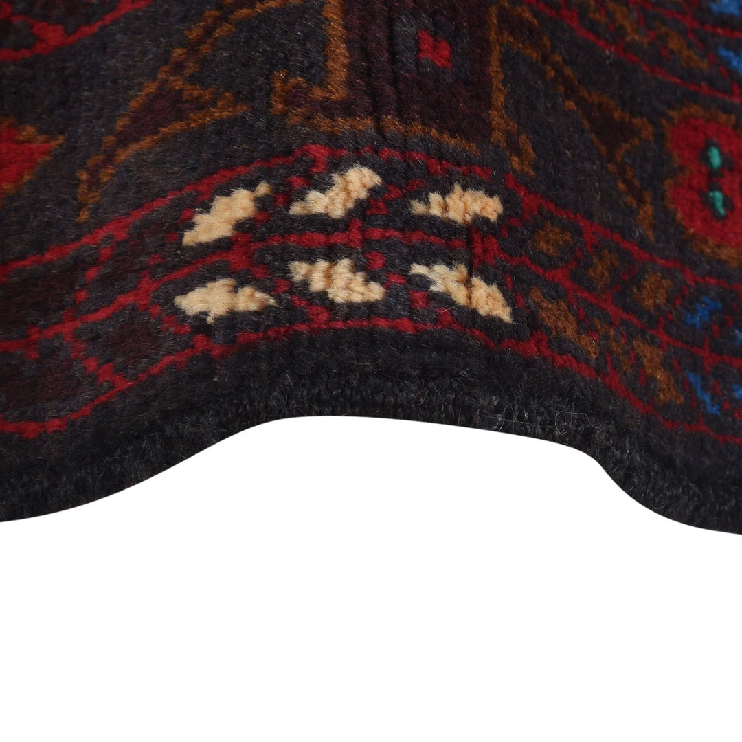 Afghan Baluchi Rug 2' 11" x 4' 11" Hand-Knotted | No. AL91926