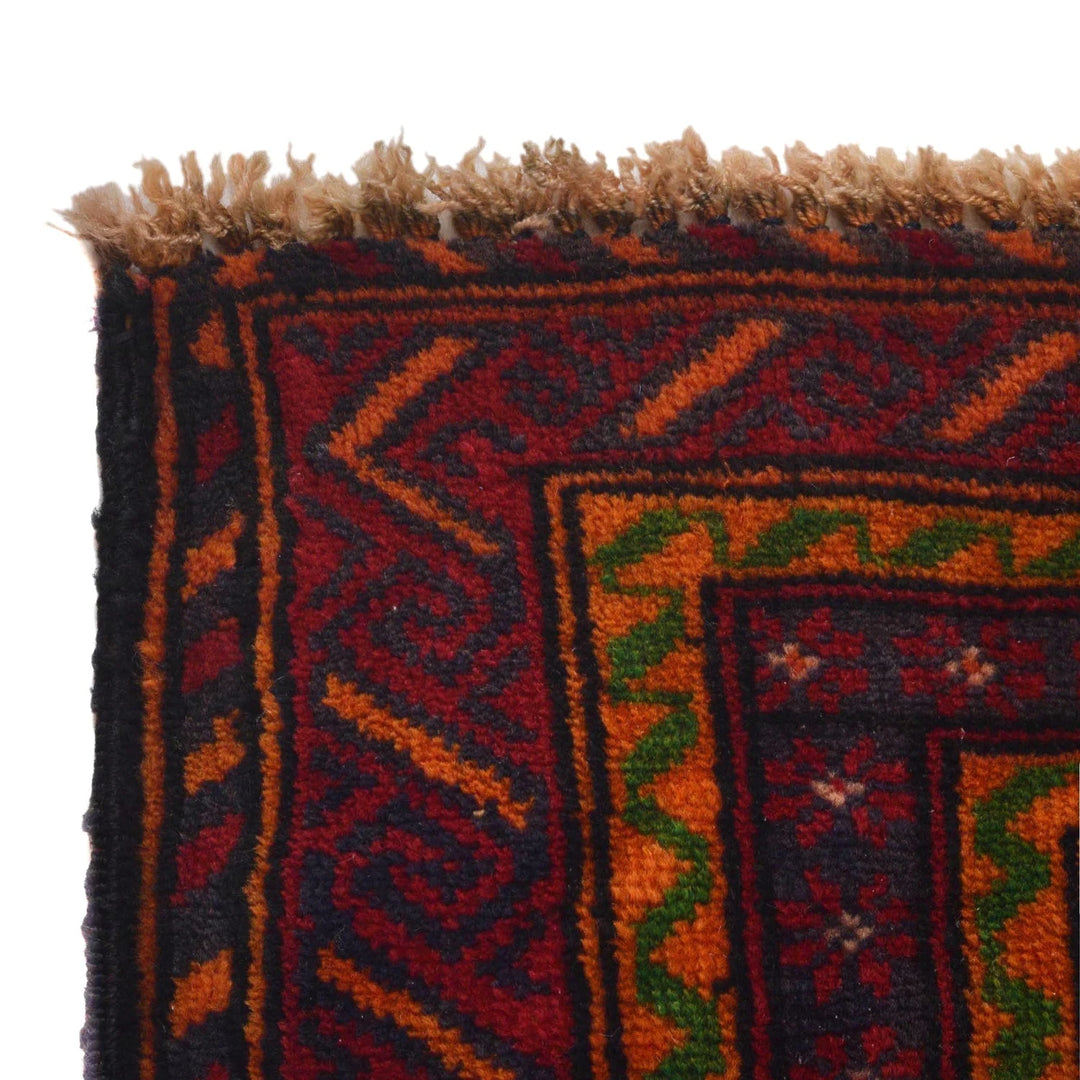 Beige Afghan Prayer Rug 2' 11" x 4' 10" Hand-Knotted | No. AL91966