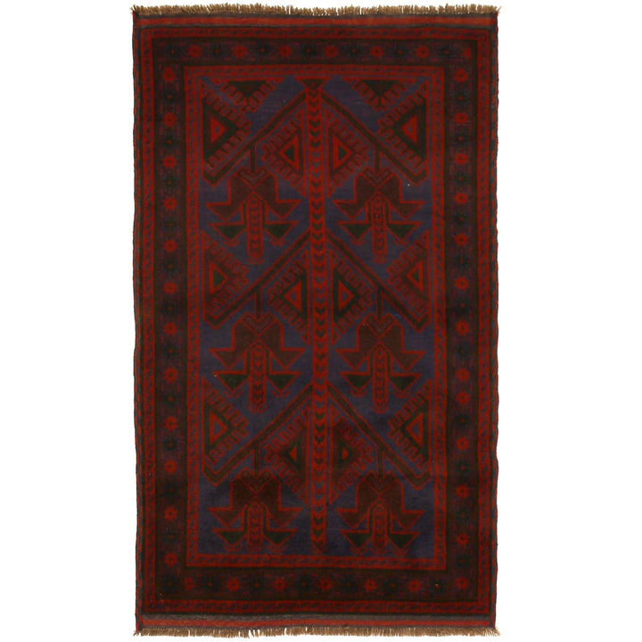 Afghan Baluchi Rug 4' 0" x 6' 5" Hand-Knotted | No. AL92121