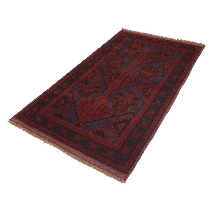 Afghan Baluchi Rug 4' 0" x 6' 5" Hand-Knotted | No. AL92121