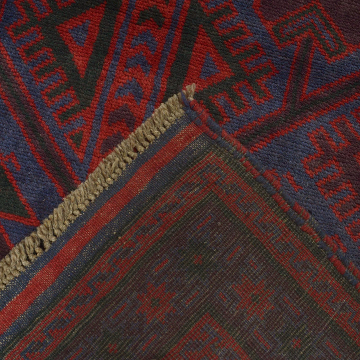Afghan Baluchi Rug 4' 0" x 6' 5" Hand-Knotted | No. AL92121