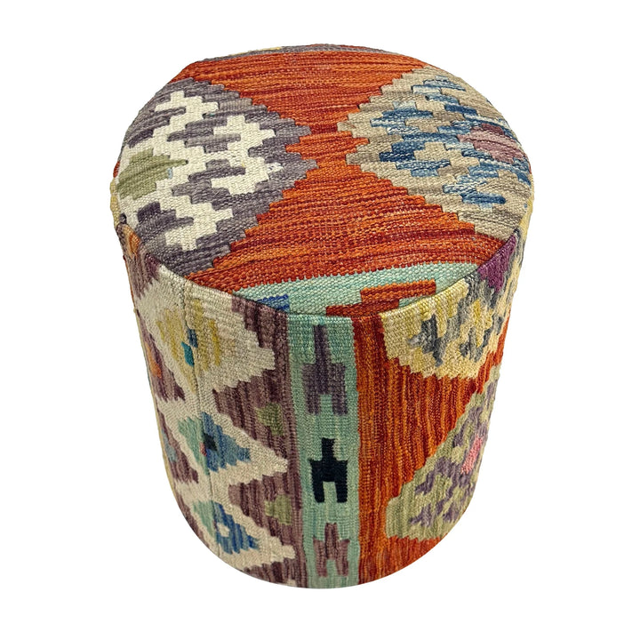 Afghan Vegetable Kilim Rug 1' 2" x 1' 5" Flat-Weave | No. AL922702