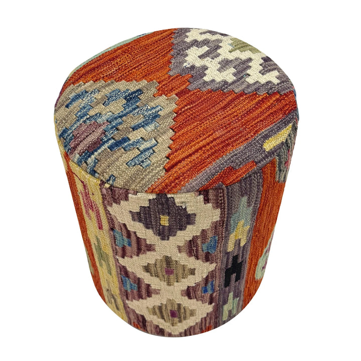 Afghan Vegetable Kilim Rug 1' 2" x 1' 5" Flat-Weave | No. AL922702