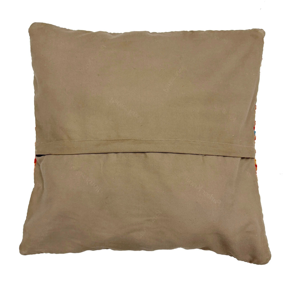 Afghan Kilim Cushion 1' 6" x 1' 5" Flat-Weave | No. AL923497