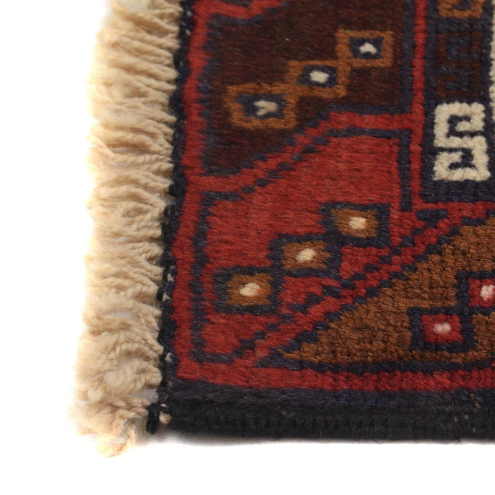 Afghan Prayer Rug 2' 9" x 3' 11" Hand-Knotted | No. AL92385