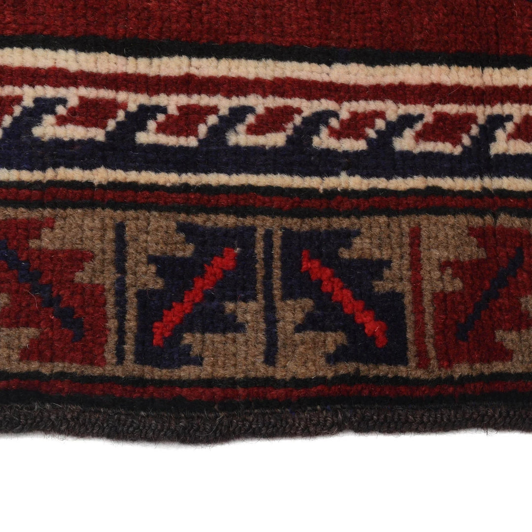 Afghan Baluchi Rug 2' 7" x 4' 9" Hand-Knotted | No. AL92457