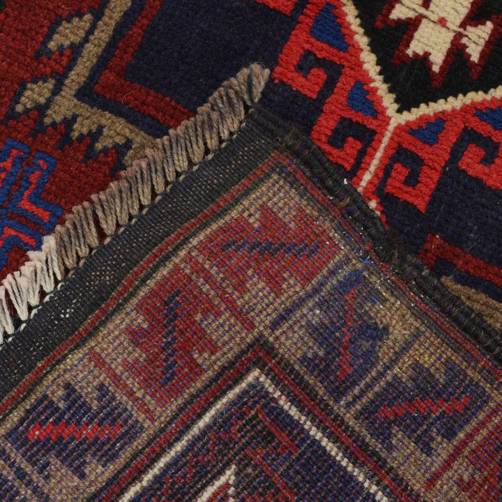 Afghan Baluchi Rug 2' 7" x 4' 9" Hand-Knotted | No. AL92457