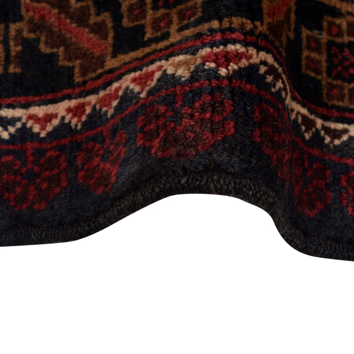 Afghan Baluchi Rug 4' 0" x 6' 3" Hand-Knotted | No. AL92533