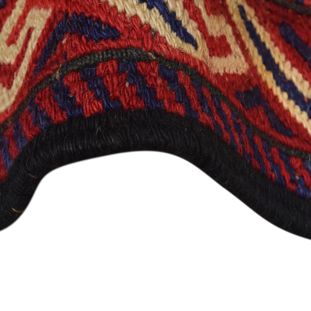 Afghan Saghari Kilim Rug 6' 7" x 9' 2" Flat-Weave | No. AL92618