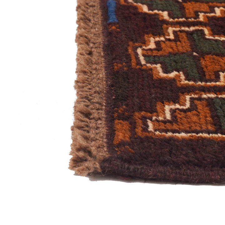 Afghan Baluchi Rug 2' 1" x 6' 7" Hand-Knotted | No. AL92685