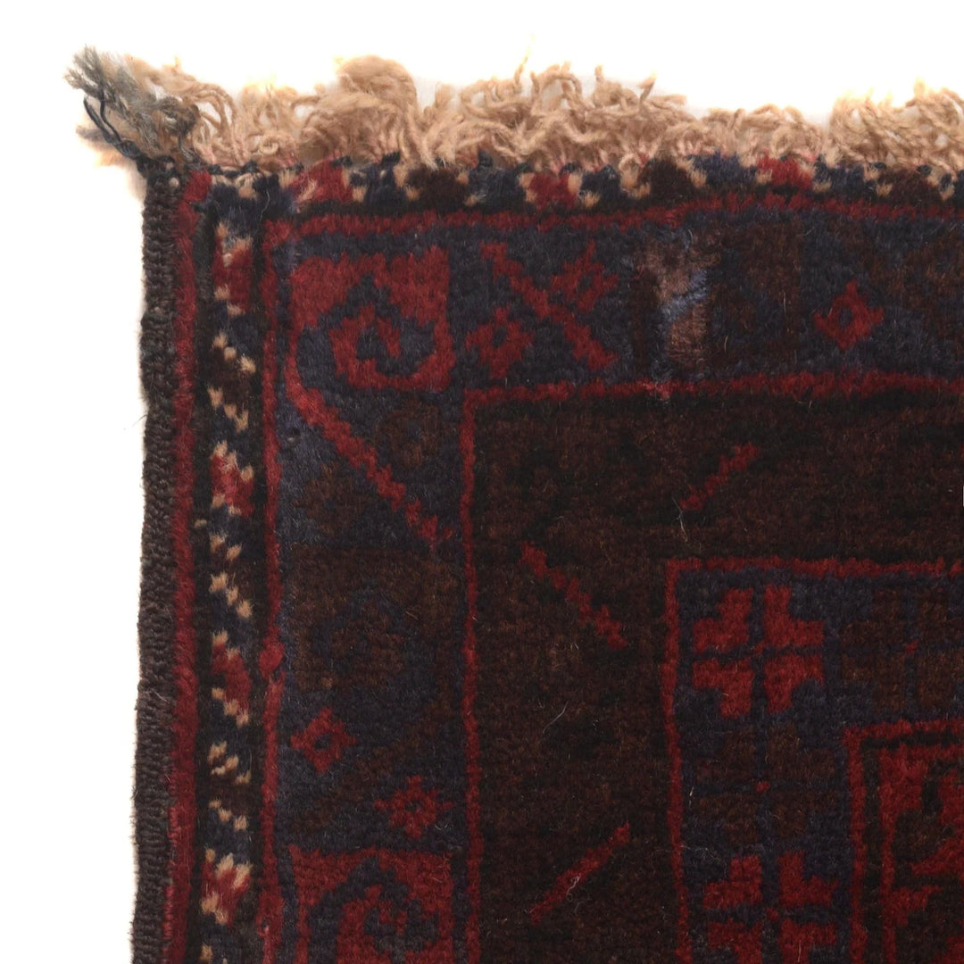 Afghan Prayer Rug 3' 0" x 4' 8" Hand-Knotted | No. AL92753