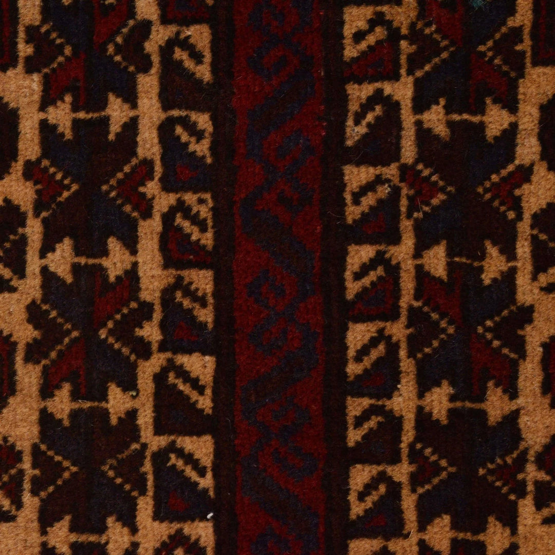 Afghan Prayer Rug 3' 0" x 4' 8" Hand-Knotted | No. AL92753