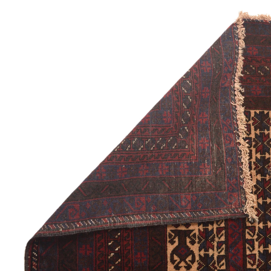 Afghan Prayer Rug 3' 0" x 4' 8" Hand-Knotted | No. AL92753