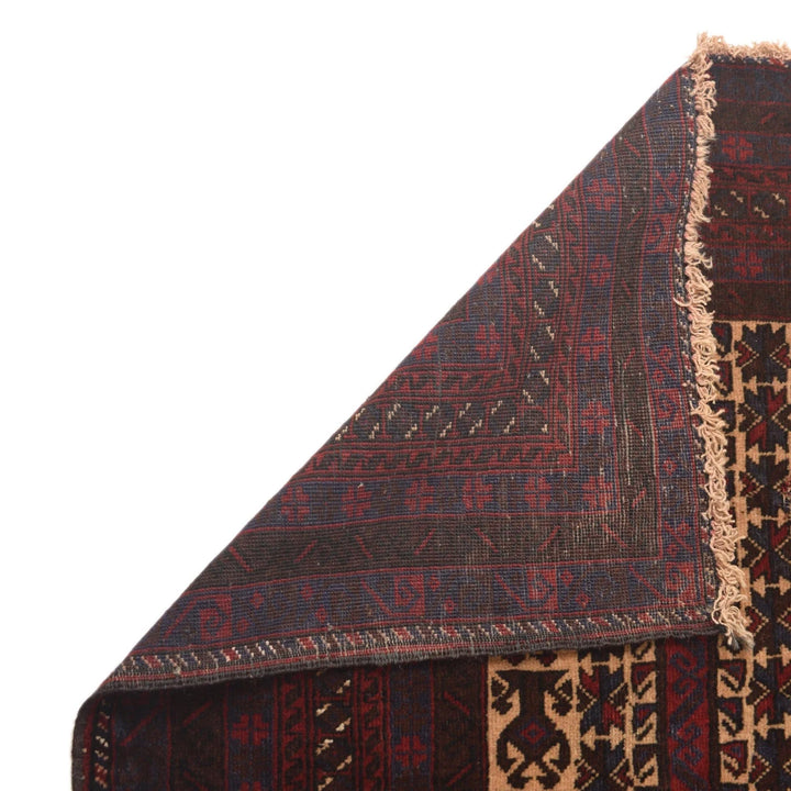 Afghan Prayer Rug 3' 0" x 4' 8" Hand-Knotted | No. AL92753