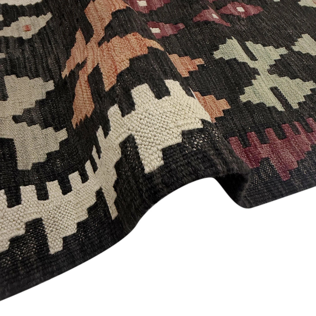 Afghan Kilim Rug 6' 7" x 9' 10" Flat-Weave | No. AL92777