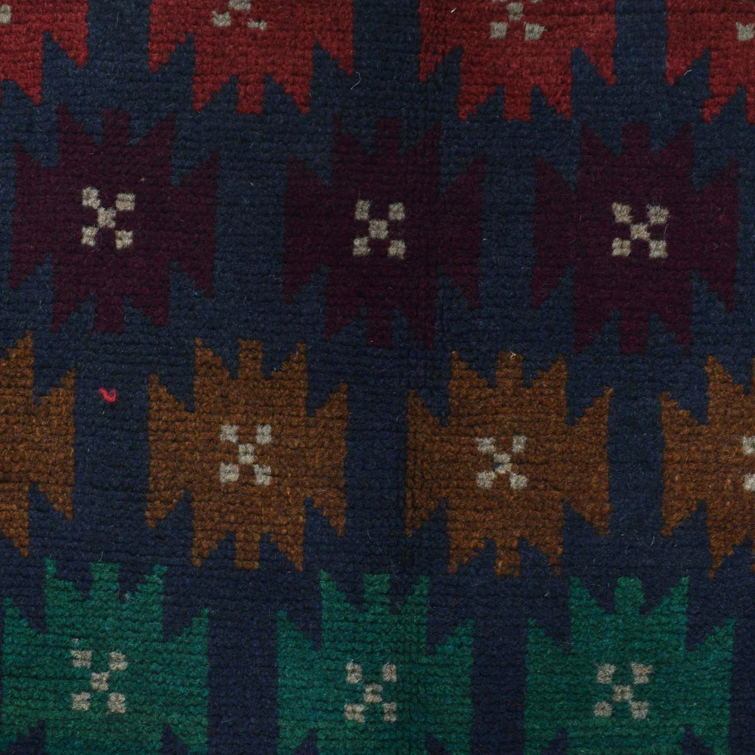 Afghan Baluchi Rug 4' 1" x 6' 5" Hand-Knotted | No. AL92834