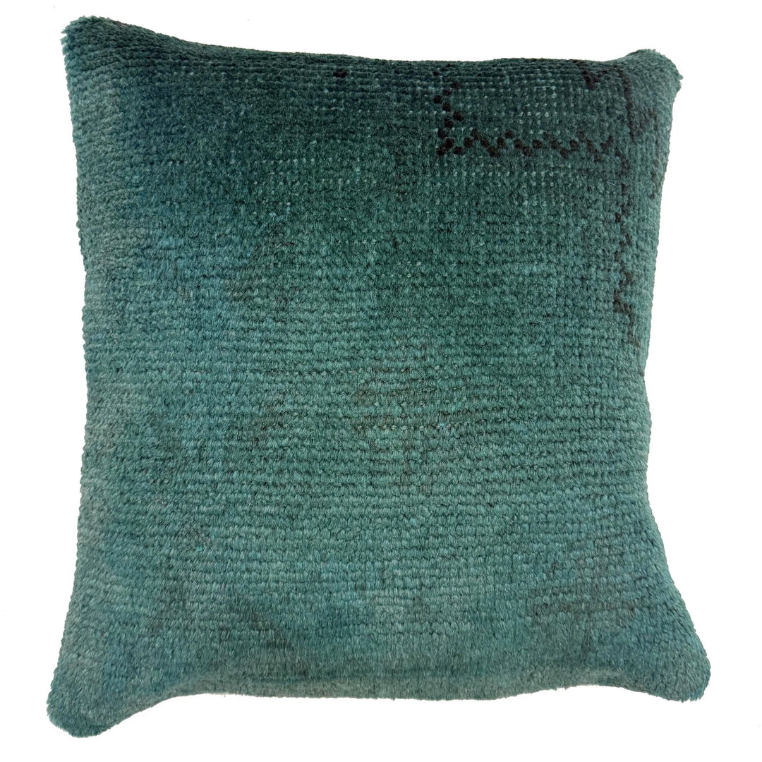 Blue Afghan Overdye Rug 1' 5" x 1' 3" Hand-Knotted | No. AL929016