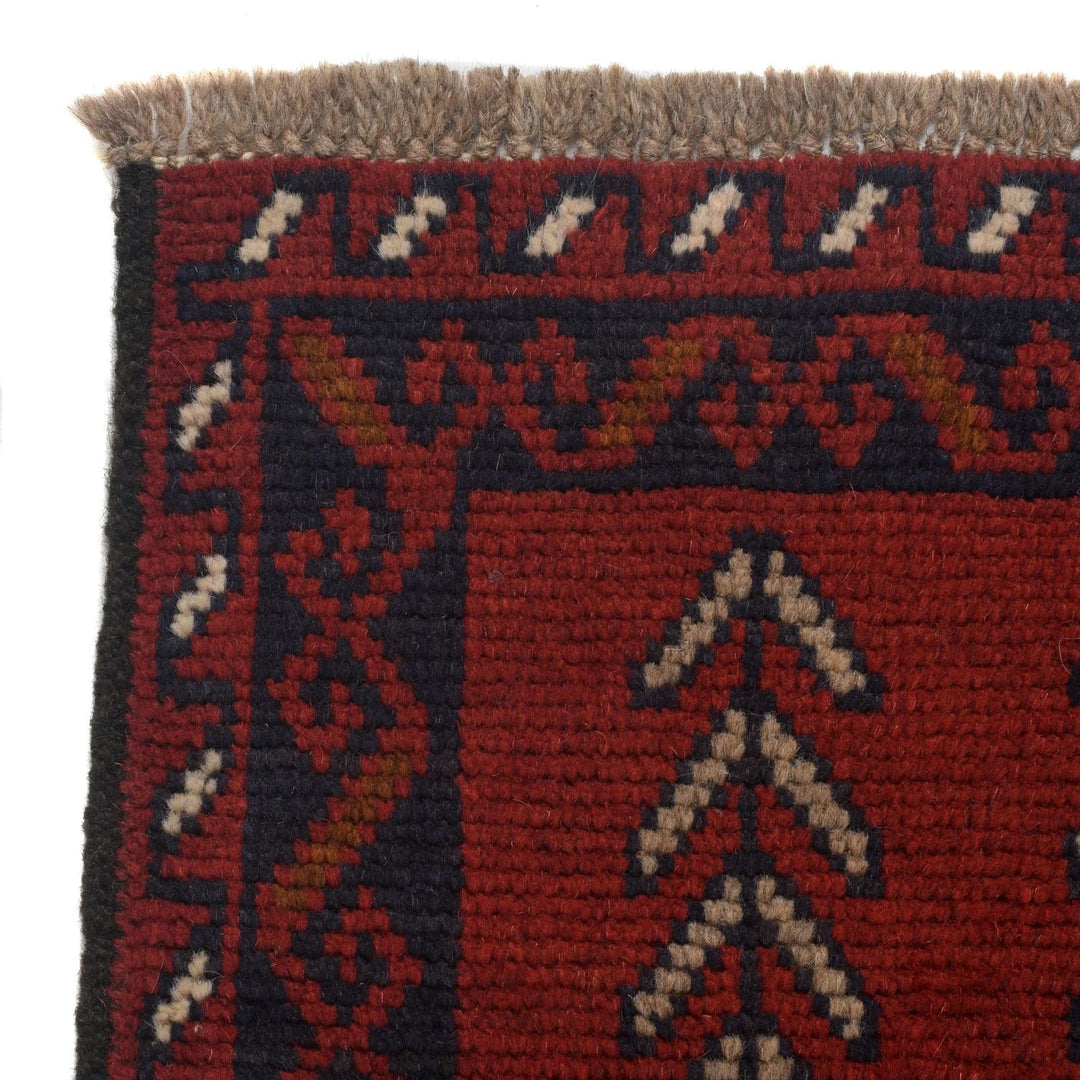 Afghan Baluchi Rug 3'9" x 6'6" Hand-Knotted | No. AL93000