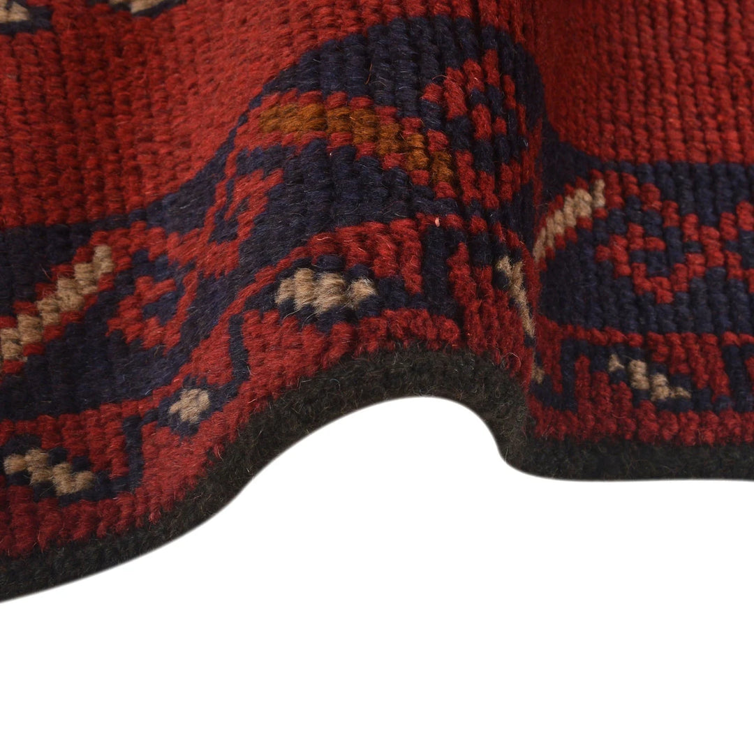 Afghan Baluchi Rug 3'9" x 6'6" Hand-Knotted | No. AL93000