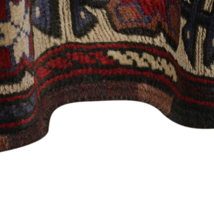 Beige Afghan Barjasta Rug 3'8" x 6'2" Hand-Knotted | No. AL93267