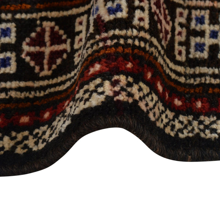 Red Afghan Prayer Rug 2' 7" x 3' 9" Hand-Knotted | No. AL93480