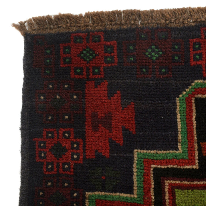 Afghan Baluchi Rug 4' 4" x 6' 7" Hand-Knotted | No. AL93575